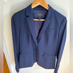 j crew woman wool blazer- 2 navy